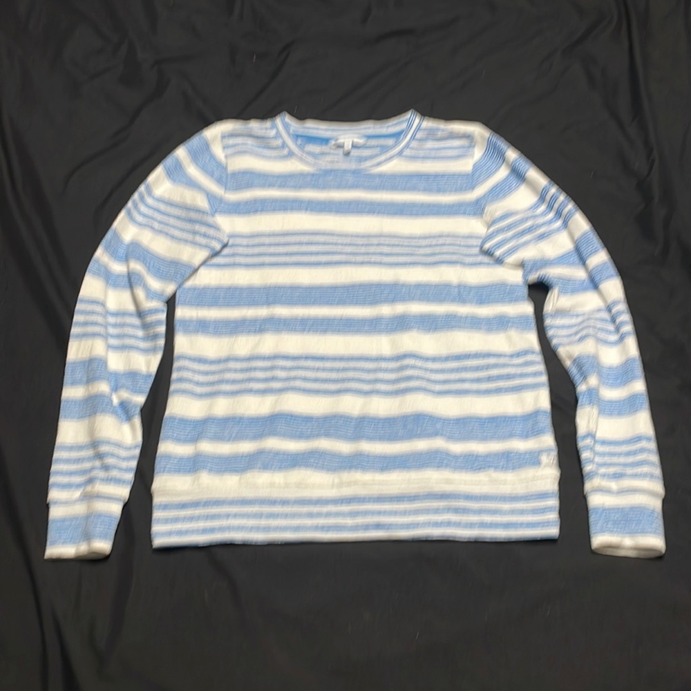 Southern tide XS Lana stripe crew neck sweatshirt